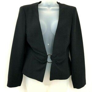 Zara Woman Blazer Size 10 Black Career Jacket Office Core Power Dressing